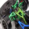 Aluminum 7075 Alloy Front Lower Suspension Arms for Traxxas 1/10 4-Tec Drift Ford Mustang RWD Drift Car RTR 105237-4 Upgrades - Orange view 3