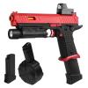 Gel Blaster Toys X5,Full Auto Splatter-Blaster for Ages 14 & Up and Adults with Drum,Long Hopper,Safety Light and Goggles for Activities Team Game,Red view 1