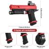 Gel Blaster Toys X5,Full Auto Splatter-Blaster for Ages 14 & Up and Adults with Drum,Long Hopper,Safety Light and Goggles for Activities Team Game,Red view 2