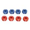 8PCS RC Wheel Hex Aluminum Alloy 12mm Wheel Drive Hex Hub Adapter with Pins for Redcat 1/10 RC Model Car Upgrade Parts Red and Blue (6mm) view 4
