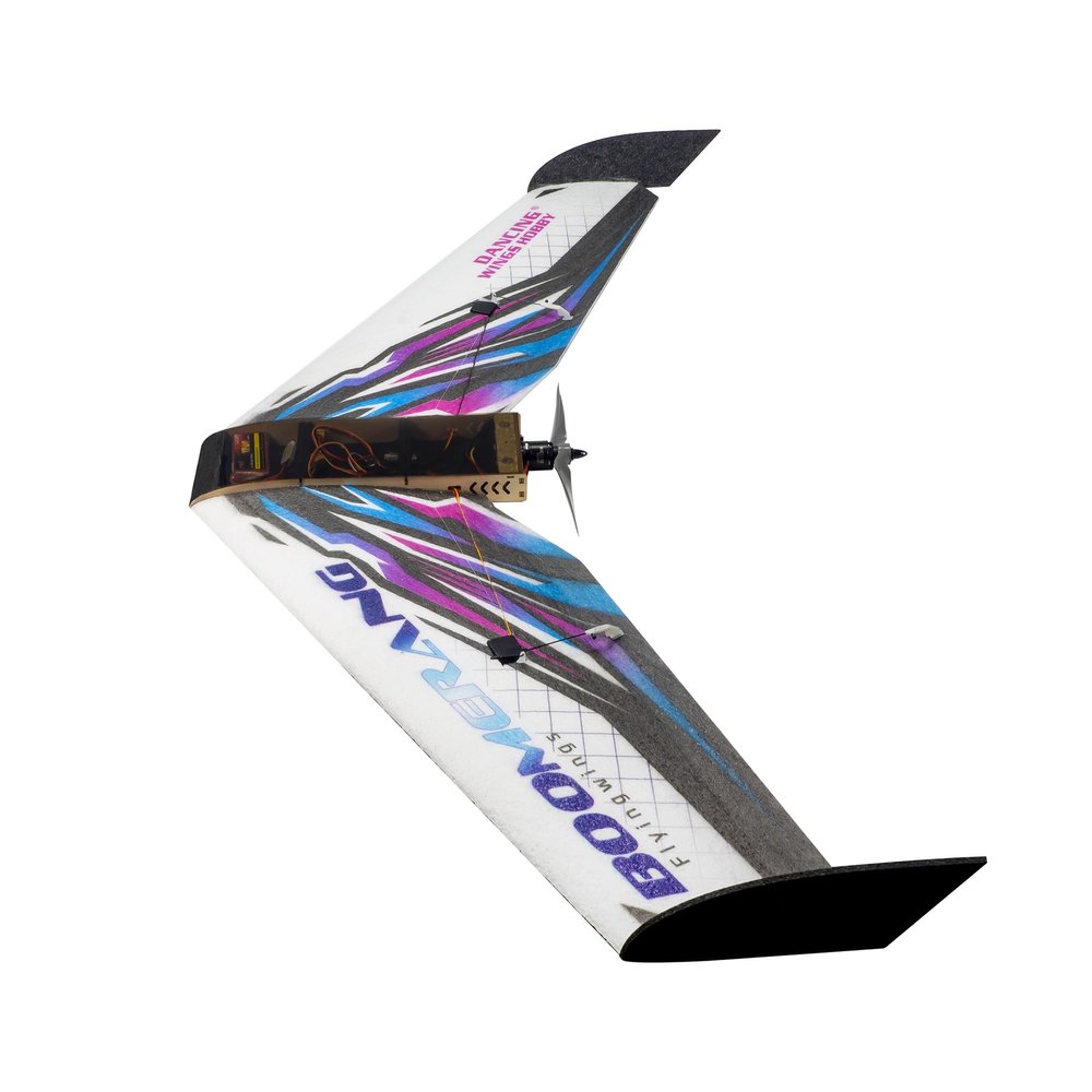 Dancing Wings Hobby EPP FPV Flying Wing Model Plane Boomerang E42 1114mm Remote Controlled Airplane Need to Assemble (E4204)