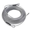 MuChaIOAK Zip line Kits for Backyard, Swing Spring Steel Trolley Slackline Kit with Stainless Steel Ziplines Spring Brake and Safety Harness 120 Feet, for Home Backyards Parks Camping Outdoor Games view 3