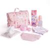 BABESIDE 9 Pcs Reborn Baby Doll Accessories Set for 17-22 Inch Reborn Dolls, Feeding and Care Set, Including Baby Doll Diaper Bag, 2 Diapers, Great for Children's Pretend Play (Doll not Included) view 1