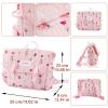 BABESIDE 9 Pcs Reborn Baby Doll Accessories Set for 17-22 Inch Reborn Dolls, Feeding and Care Set, Including Baby Doll Diaper Bag, 2 Diapers, Great for Children's Pretend Play (Doll not Included) view 3