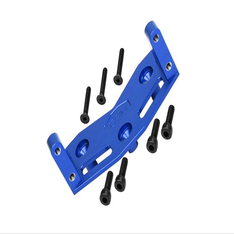 1/5 Standard Aluminum 7075 Alloy Steering Servo Mount Plate for Losi 1:8 LMT Solid Axle Monster Truck-LOS04021 LOS04022 / LMT Solid Axle Mega Truck-LOS04024 / 1:10 TLR Tuned LMT Kit-LOS04027 - Blue