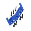 1/5 Standard Aluminum 7075 Alloy Steering Servo Mount Plate for Losi 1:8 LMT Solid Axle Monster Truck-LOS04021 LOS04022 / LMT Solid Axle Mega Truck-LOS04024 / 1:10 TLR Tuned LMT Kit-LOS04027 - Blue view 1