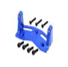 1/5 Standard Aluminum 7075 Alloy Steering Servo Mount Plate for Losi 1:8 LMT Solid Axle Monster Truck-LOS04021 LOS04022 / LMT Solid Axle Mega Truck-LOS04024 / 1:10 TLR Tuned LMT Kit-LOS04027 - Blue view 2