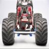 1/5 Standard Aluminum 7075 Alloy Steering Servo Mount Plate for Losi 1:8 LMT Solid Axle Monster Truck-LOS04021 LOS04022 / LMT Solid Axle Mega Truck-LOS04024 / 1:10 TLR Tuned LMT Kit-LOS04027 - Blue view 4