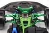 Aluminum 7075 Alloy Front Upper Suspension Arms for Traxxas 1/10 4-Tec Drift Ford Mustang RWD Drift Car RTR 105237-4 Upgrades - Black view 2