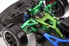 Aluminum 7075 Alloy Front Upper Suspension Arms for Traxxas 1/10 4-Tec Drift Ford Mustang RWD Drift Car RTR 105237-4 Upgrades - Black view 3