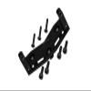 1/5 Standard Aluminum 7075 Alloy Steering Servo Mount Plate for Losi 1:8 LMT Solid Axle Monster Truck-LOS04021 LOS04022 / LMT Solid Axle Mega Truck-LOS04024 / 1:10 TLR Tuned LMT Kit-LOS04027 - Black view 1