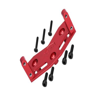 1/5 Standard Aluminum 7075 Alloy Steering Servo Mount Plate for Losi 1:8 LMT Solid Axle Monster Truck-LOS04021 LOS04022 / LMT Solid Axle Mega Truck-LOS04024 / 1:10 TLR Tuned LMT Kit-LOS04027 - Red