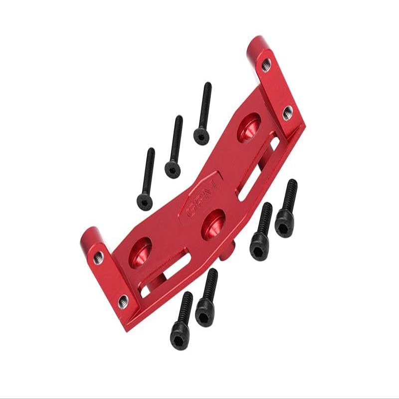 1/5 Standard Aluminum 7075 Alloy Steering Servo Mount Plate for Losi 1:8 LMT Solid Axle Monster Truck-LOS04021 LOS04022 / LMT Solid Axle Mega Truck-LOS04024 / 1:10 TLR Tuned LMT Kit-LOS04027 - Red