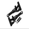 Aluminum 7075 Alloy Front Lower Suspension Arms for Traxxas 1/10 4-Tec Drift Ford Mustang RWD Drift Car RTR 105237-4 Upgrades - Black view 1
