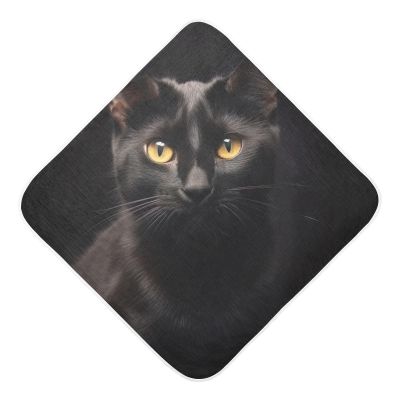 WELLDAY Black Cat Baby Towel Ultra Soft Hooded Towels for Babies - Ultra Absorbent Cotton Bath Towels 35x35 Inch