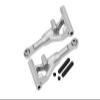 Aluminum 7075 Alloy Front Lower Suspension Arms for Traxxas 1/10 4-Tec Drift Ford Mustang RWD Drift Car RTR 105237-4 Upgrades - Silver view 1