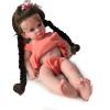 20" Preemie Full Body Silicone Baby Girl Doll 50cm Lifelike Rooted Hair Reborn Dolls Surprise Children Xmas Kids Gift White view 1