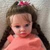 20" Preemie Full Body Silicone Baby Girl Doll 50cm Lifelike Rooted Hair Reborn Dolls Surprise Children Xmas Kids Gift White view 2