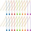 Feradny 20 Pcs Kids Wooden Magnetic Fishing Poles Mini Magnetic Fishing Rods Toy Fishing Pole for Kindergarten Preschool Boys Girls Fishing Game Activity, 5 Colors view 1