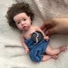 13 Inch Reborn Dolls Full Body Silicone Baby Girl Doll with Hair, Lifelike Newborn Baby Dolls for Children and Collectors view 3