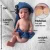 13 Inch Reborn Dolls Full Body Silicone Baby Girl Doll with Hair, Lifelike Newborn Baby Dolls for Children and Collectors view 4