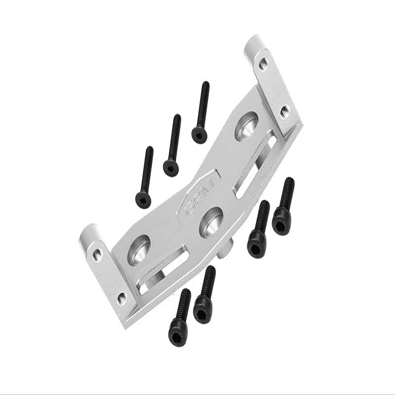 1/5 Standard Aluminum 7075 Alloy Steering Servo Mount Plate for Losi 1:8 LMT Solid Axle Monster Truck-LOS04021 LOS04022 / LMT Solid Axle Mega Truck-LOS04024 / 1:10 TLR Tuned LMT Kit-LOS04027 - Silver