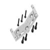 1/5 Standard Aluminum 7075 Alloy Steering Servo Mount Plate for Losi 1:8 LMT Solid Axle Monster Truck-LOS04021 LOS04022 / LMT Solid Axle Mega Truck-LOS04024 / 1:10 TLR Tuned LMT Kit-LOS04027 - Silver view 1