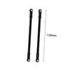 Beatifufu 8pc Aluminum Alloy Pull Rod Set for Rc Car Models Compatible Metal Spare Parts Black view 3
