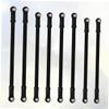 Beatifufu 8pc Aluminum Alloy Pull Rod Set for Rc Car Models Compatible Metal Spare Parts Black view 4