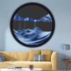 ADFLTFC Moving Sand Art, Modern Dynamic Sand Picture 3D Creative Deep Sea Sandscape,360 Rotate,Sand Painting Wall Art Deep Sea Sandscape for Bedroom Living Room Office(P,17.3IN) view 1