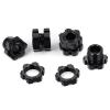 4 Pack MORFUM Aluminum RC Wheel Hex Hubs Adapter and Nuts (Splined) Extended Wheel Hub Drive Combiner Compatible with 1/7 Arrma Felony 6S RC Crawler Car Upgrades view 3