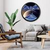 17.3'' Moving Sand Art Decor, Sand Art Wall Mounted Rotate Sculpture, 3D Sand Art Liquid Motion 360 Wall Mounted Sand Painting Art Living Room Decoration,Relaxing Mood Home Office Work Decor(B) view 2