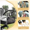 2PCS Stroller Hooks Dual Hook Rotating Stroller Clips Easy to Attach Stroller Accessories with Strong Load-Bearing Hand-Free Hooks for Diaper Bag Shopping Bag Gold view 4