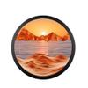 17.3'' Moving Sand Art Decor, Sand Art Wall Mounted Rotate Sculpture, 3D Sand Art Liquid Motion 360 Wall Mounted Sand Painting Art Living Room Decoration,Relaxing Mood Home Office Work Decor(A) view 1