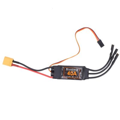 40A Brushless ESC Speed Controller, Safety, Throttle Calibration, and Full for RC Drone Airplanes with BEC Output