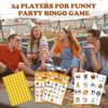 HMJKL Bible Stories Bingo Game, Christian Sunday Church Bingo Cards Set, Birthday Party Bingo Supplies for Adults, Family Open Day Vacation Activities Favors Decorations for 24 Player, 01 view 4