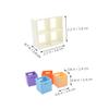 Abaodam 1set Mini Dollhouse Storage Box with Modular Shelf for Organizing Tiny Furniture Plastic Dollhouse Accessories for Creative Play and Efficient Storage view 2