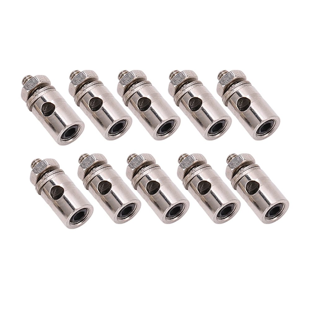Acouto 10pcs RC 1.8mm Pushrod Connector Linkage Stoppers for RC Model Airplane Plane Parts Servo Linkage Stopper Ar310884