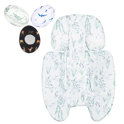 FSINWV Newborn Insert and 3Pcs Replacement Toy Balls for Mamaroo, Breathable Reversible Infant Insert Compatible with Mamaroo Baby Swing & RockaRoo, Head & Body Support, Machine Washable