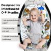 FSINWV Newborn Insert and 3Pcs Replacement Toy Balls for Mamaroo, Breathable Reversible Infant Insert Compatible with Mamaroo Baby Swing & RockaRoo, Head & Body Support, Machine Washable view 3