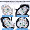 FSINWV Newborn Insert and 3Pcs Replacement Toy Balls for Mamaroo, Breathable Reversible Infant Insert Compatible with Mamaroo Baby Swing & RockaRoo, Head & Body Support, Machine Washable view 4