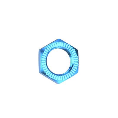 Acouto Aluminum Alloy Wheel Nuts 17mm Spanner for 1/8 Rc Car Accessory Remote Control Toy Drive Wheel Accessories Rc Car Wheel Nuts (Blue)