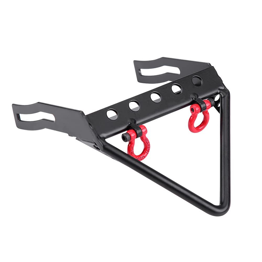 Acouto RC Crawler Steel Front Bumper Winch Mount for Axial SCX10 1/10 Remote Control Car Vehicle Equipment Bumper (Pointed Toe: 5.4 X 4.4 X 2.6cm / 2.1 X 1.7 X 1in)
