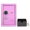 Focket Piggy Bank for Kids Boys Girls, 7in Money Bank with Password and 2 Keys, Metal Kids Safe Toys for Boys Girls, Cub Safe Box for Money Documents Valuables (Red) view 4