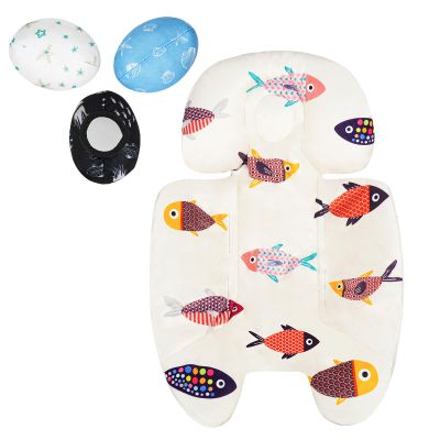 FSINWV Newborn Insert and 3Pcs Replacement Toy Balls for Mamaroo, Breathable Reversible Infant Insert Compatible with Mamaroo Baby Swing & RockaRoo, Head & Body Support, Machine Washable 
