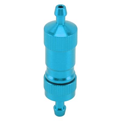 RC Oil Fuel Filter, RC Fuel Filter Aluminum Alloy Universal Effective RC Accessory for RC Boats (Blue)