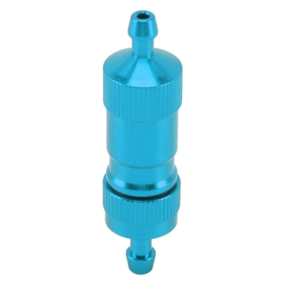 RC Oil Fuel Filter, RC Fuel Filter Aluminum Alloy Universal Effective RC Accessory for RC Boats (Blue)