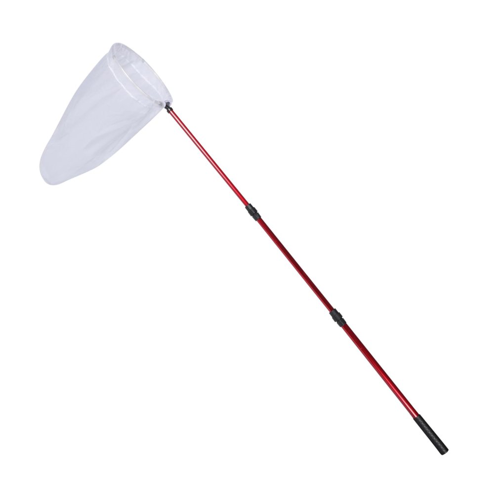 BESTonZON Retractable Telescoping Butterfly Net Alloy Handle Lightweight Extendable Insect Catching Tool for Boys and Girls and Science Education for Outdoor Adventures and Learning