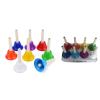 8 Note Handbells Set Colorful Hand Bells Percussion Instrument Musical Teaching Toy Toddler Kid Adults view 2