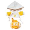 niannyyhouse 20cm Plush Doll Clothes Fruit Pattern Hoodies Overalls 8in Soft Stuffed Doll Dressup (Yellow-1) view 1
